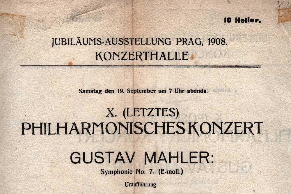 Koncertní program premiéry Mahlerovy Sedmé symfonie