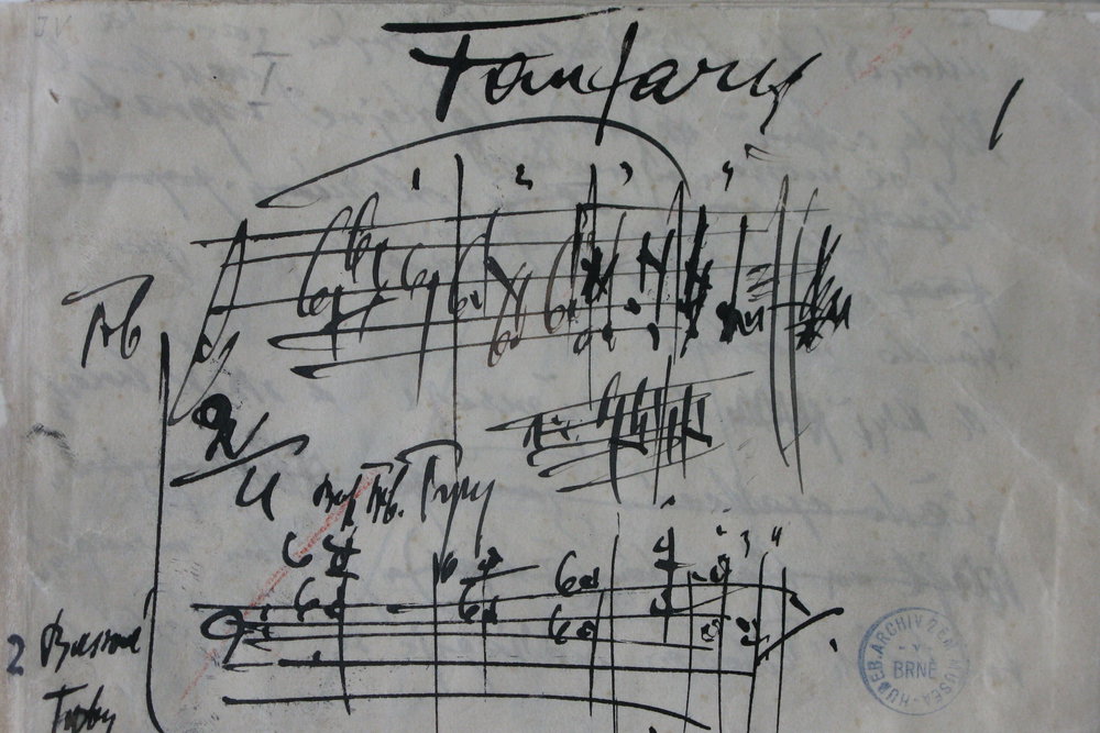 Fanfáry ze Sinfonietty, Archiv Leoše Janáčka