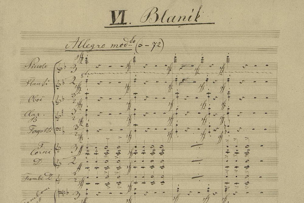 Partitura Blaníku