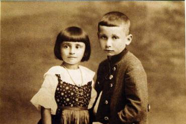 Karel Ančerl se sestrou Hanou