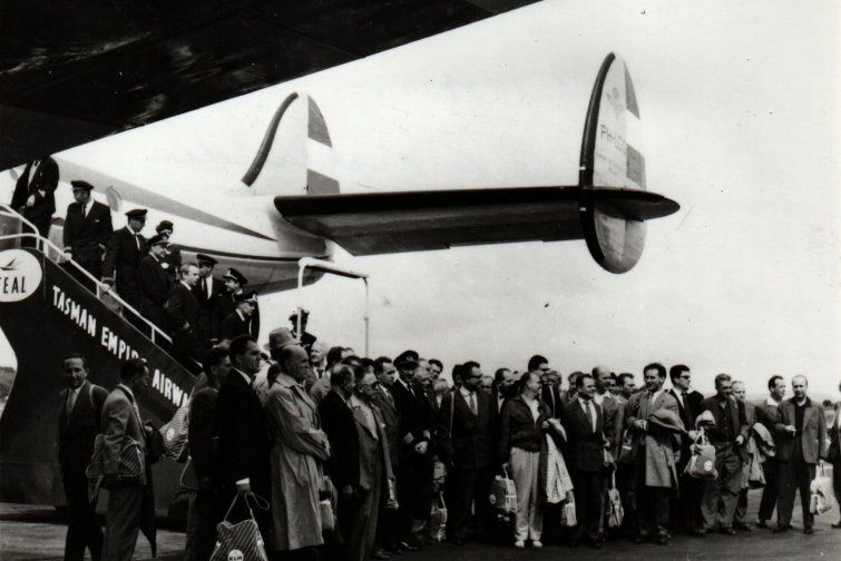 Přílet České filharmonie do Aucklandu