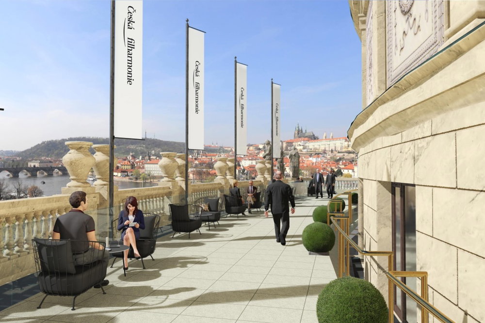 Visualization of the Renovated Terrace