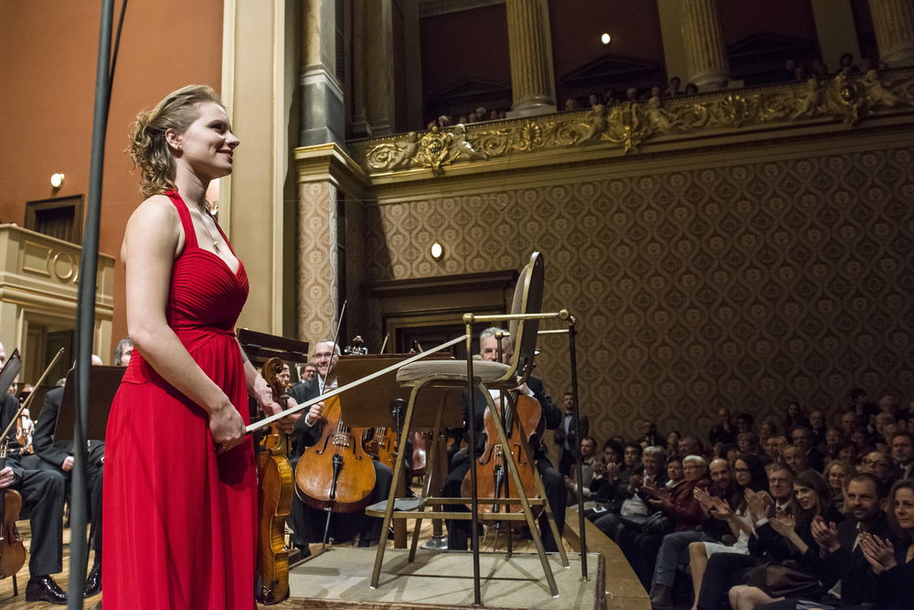Česká filharmonie, dirigent David Zinman a Julia Fischer v Rudolfinu, 13. 5. 2015