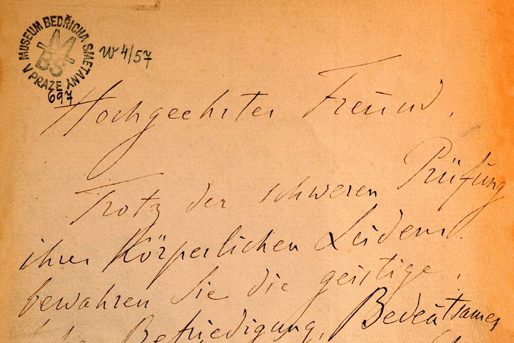Dopis Franze Liszta Bedřichu Smetanovi