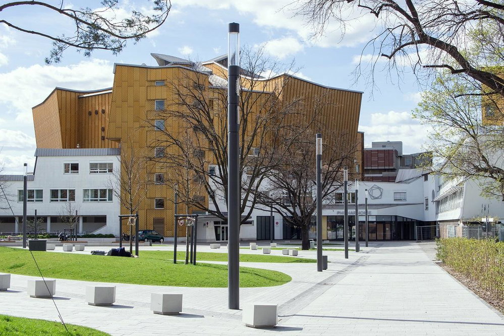 Berlínská filharmonie od architekta Hanse Scharouna