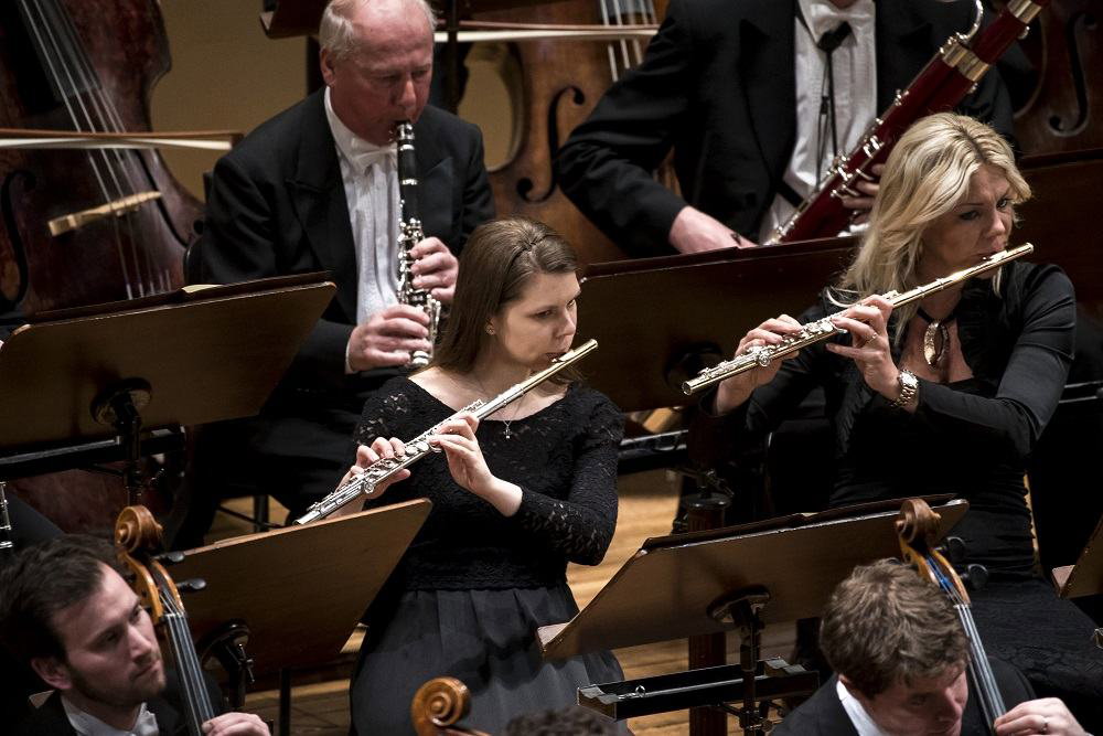Členové Orchestrální akademie při koncertech
