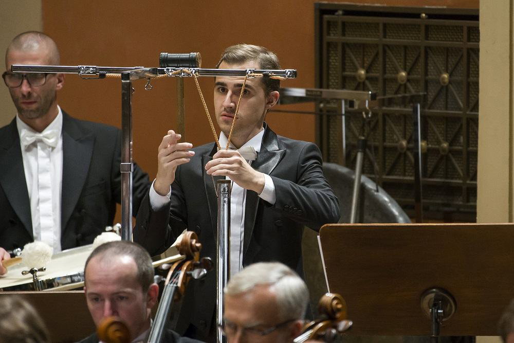 Členové Orchestrální akademie při koncertech