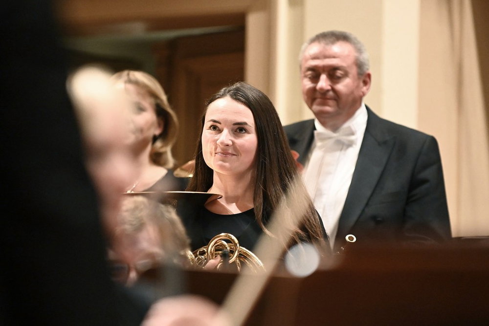 Kateřina Javůrková na koncertě České filharmonie