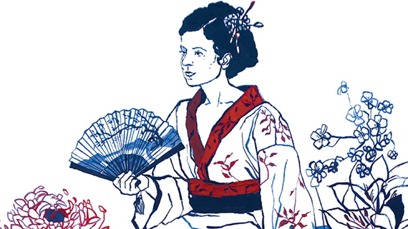Ilustrace Madam Butterfly - Veronika Bílková