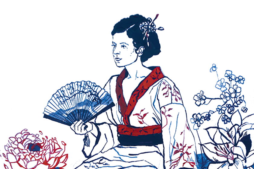 Ilustrace Madam Butterfly - Veronika Bílková