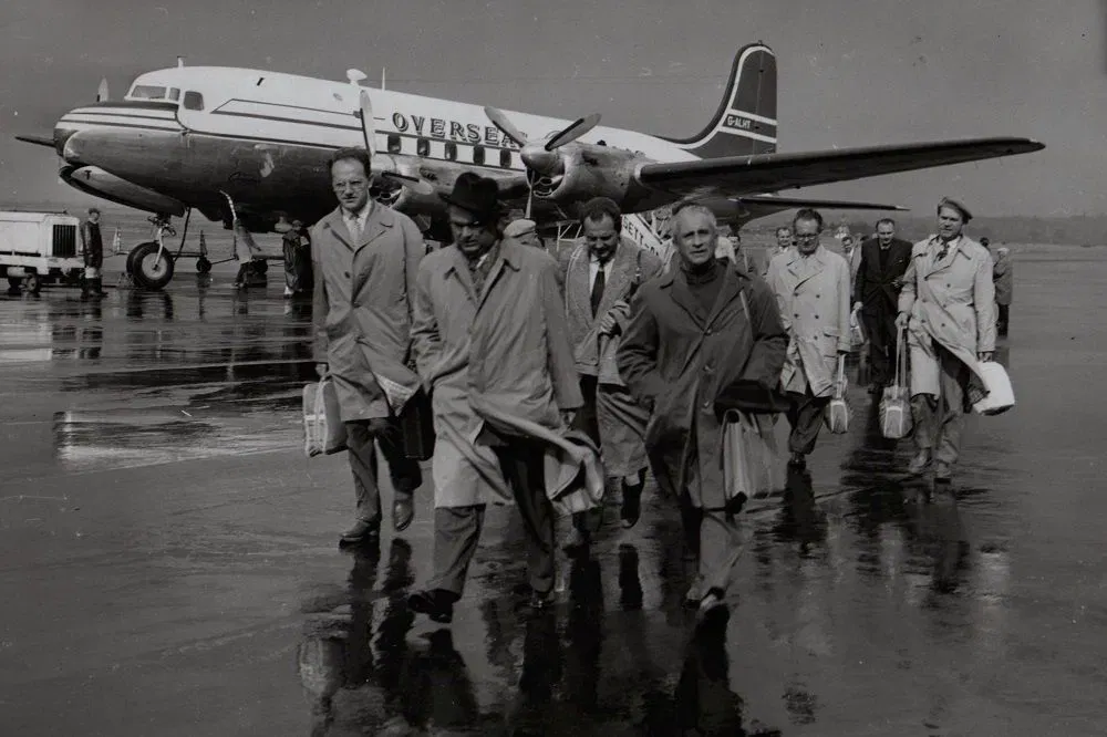 Přílet České filharmonie do Sydney v roce 1959 / Foto: Archiv České filharmonie