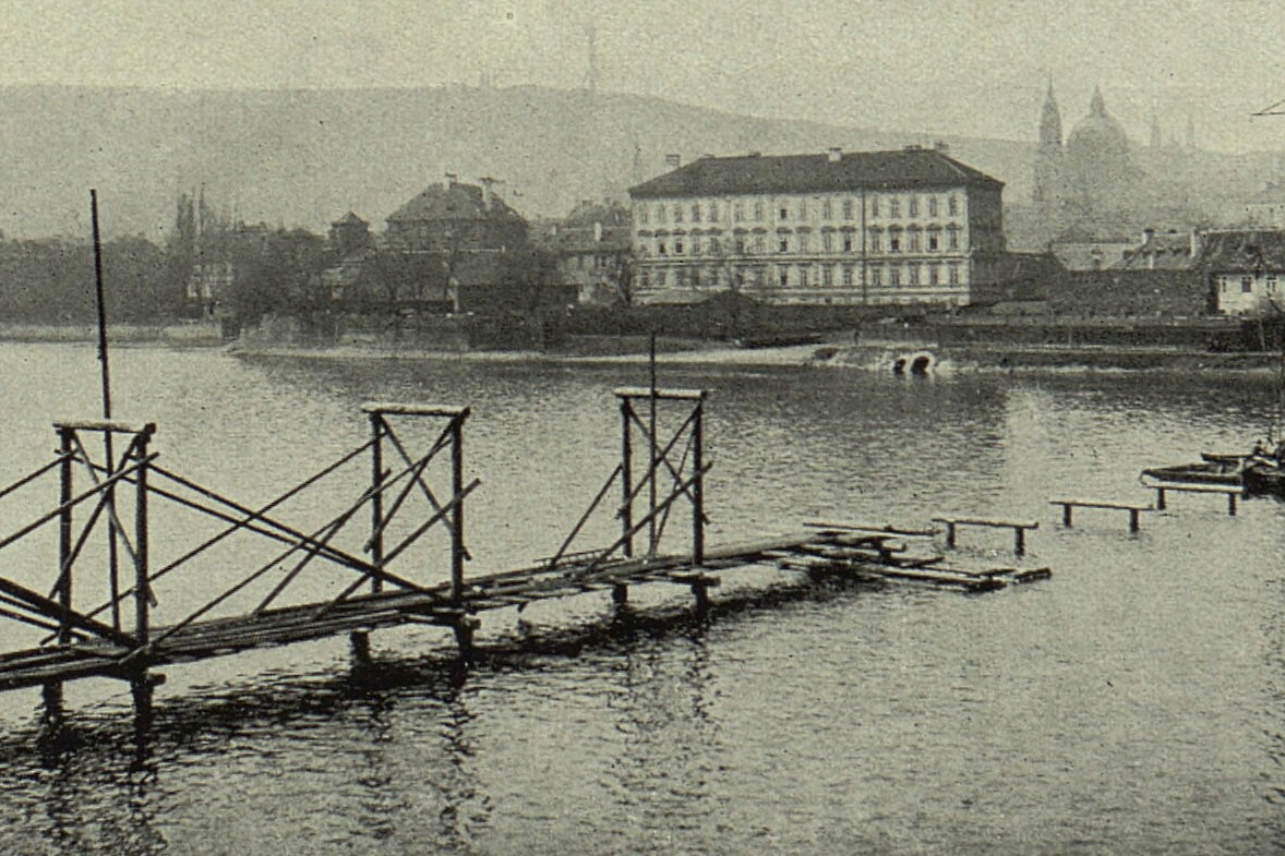 Foto: Stavba Mánesova mostu