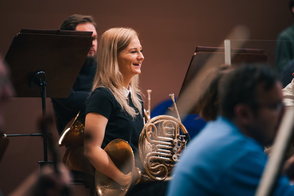 Hana Sapáková - lesní roh, členka orchestru od roku  2020