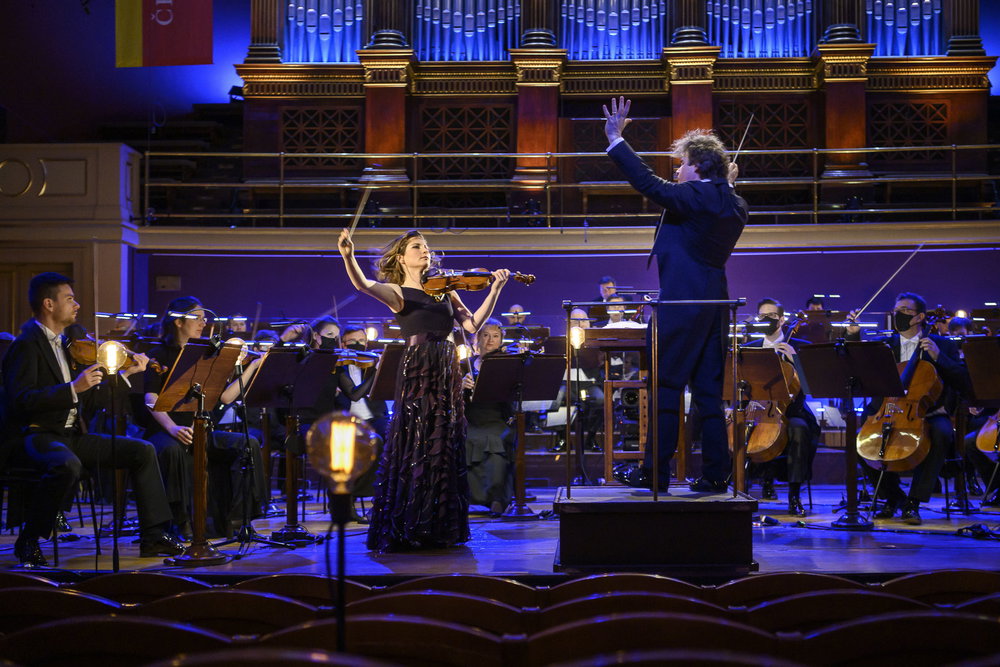 Lisa Batiashvili a Jakub Hrůša, koncert v Rudolfinu, 2021