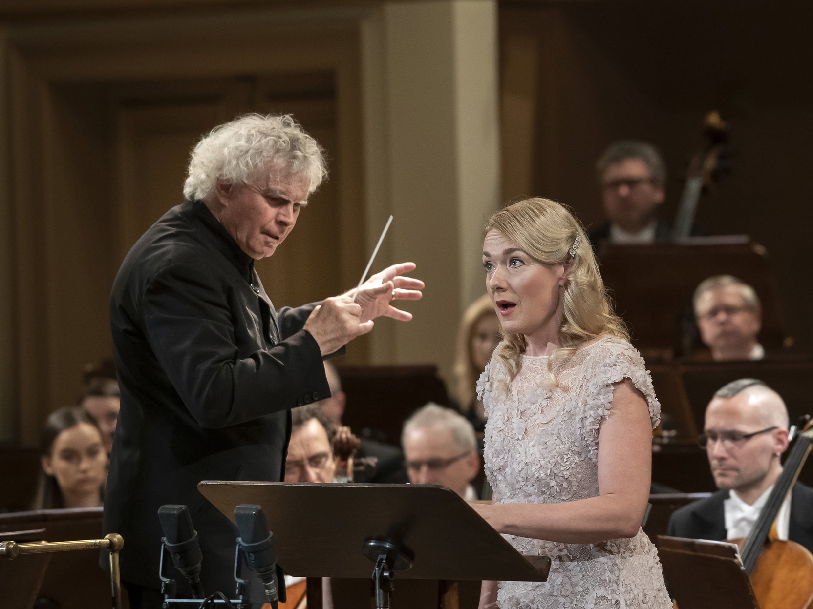 Simon Rattle and Magdalena Kožená in Prague