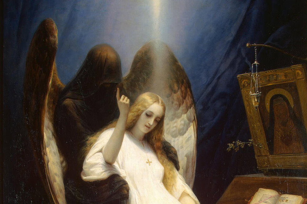 Émile Jean-Horace Vernet  – Anděl smrti, 1851