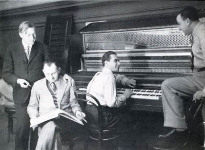 Karel Ančerl, Alois Hába, Ferdinand Pujman a František Zelenka