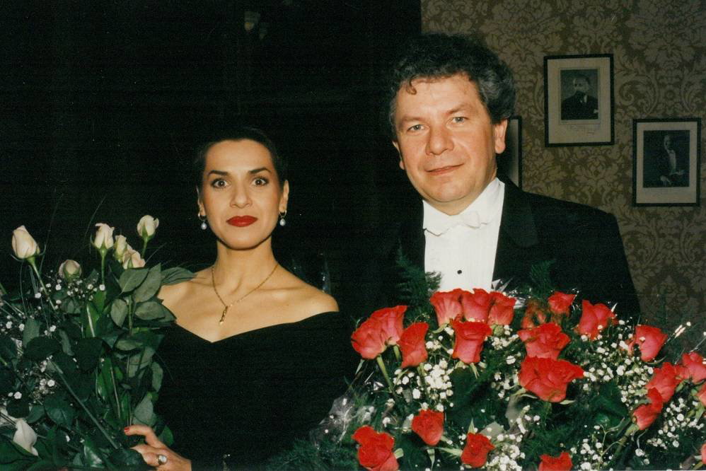 Jiří Bělohlávek a mezzosopranistka Dagmar Pecková