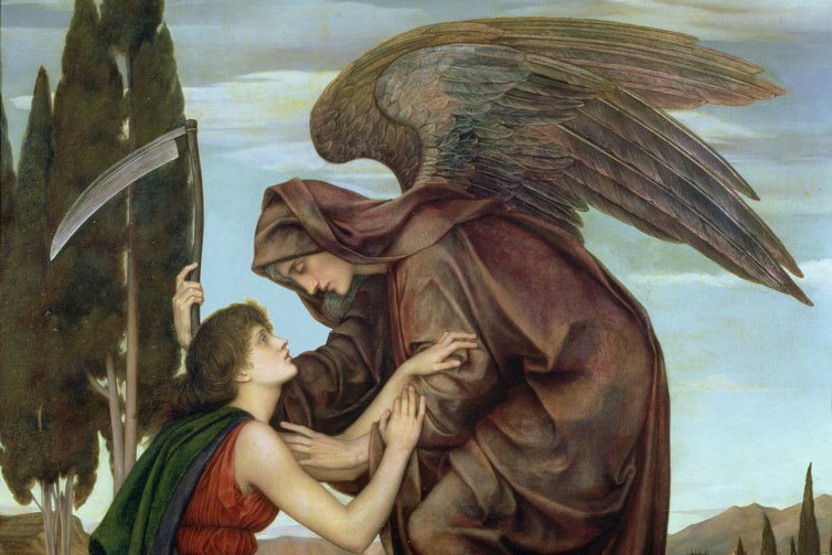 Evelyn de Morgan – Anděl smrti, 1881