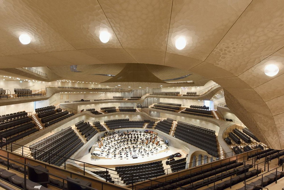 Hlavní koncertní sál Elbphilharmonie