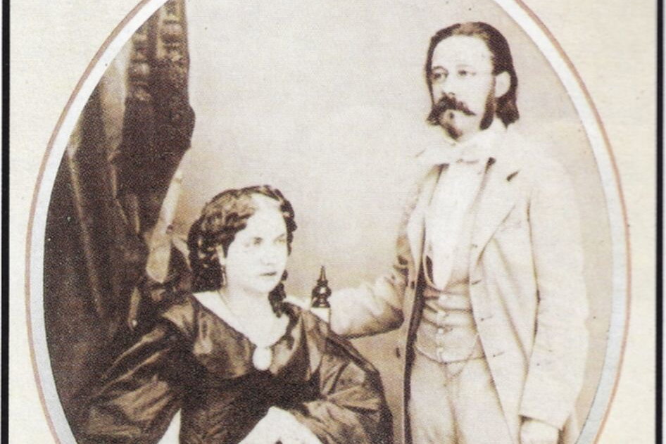 Bedřich Smetana s manželkou Bettinou