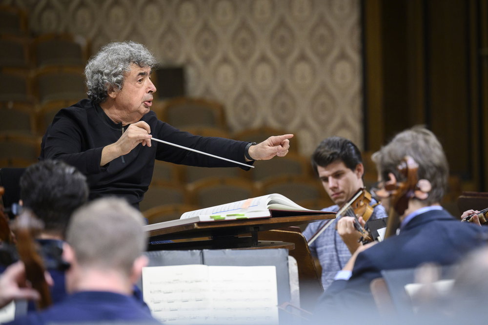 Semyon Bychkov, rehearsal in Rudolfinum