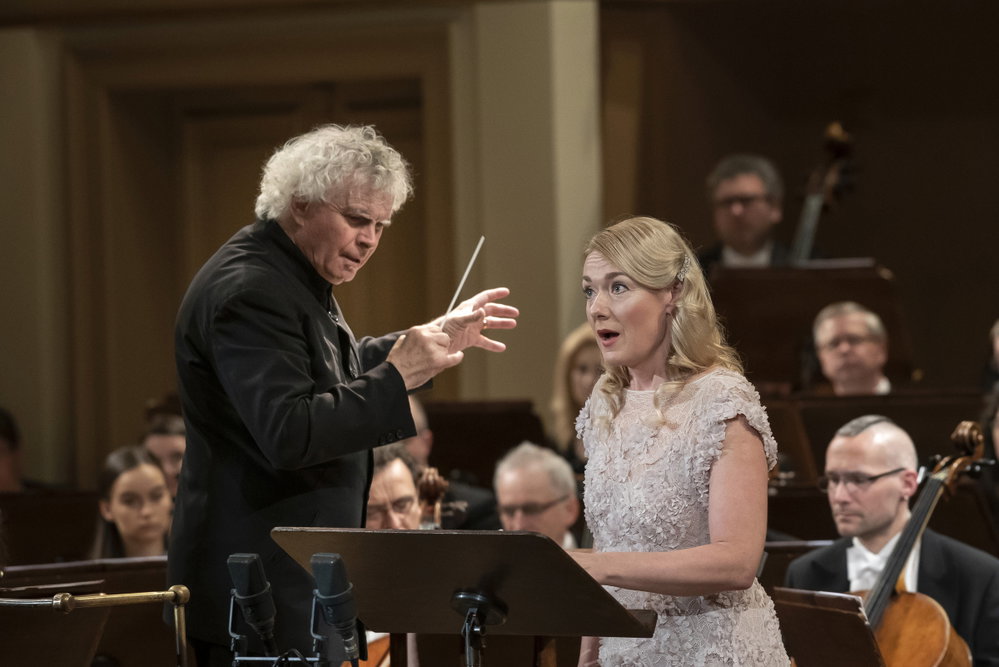 Simon Rattle a Magdalena Kožená, Rudolfinum, 27. 2. 2019