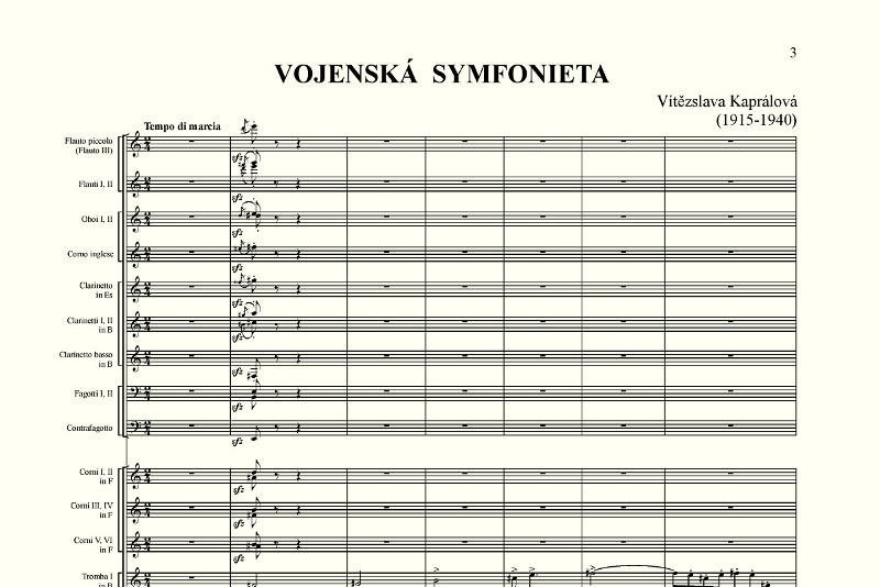 Vítězslava Kaprálová / Vojenská symfonieta