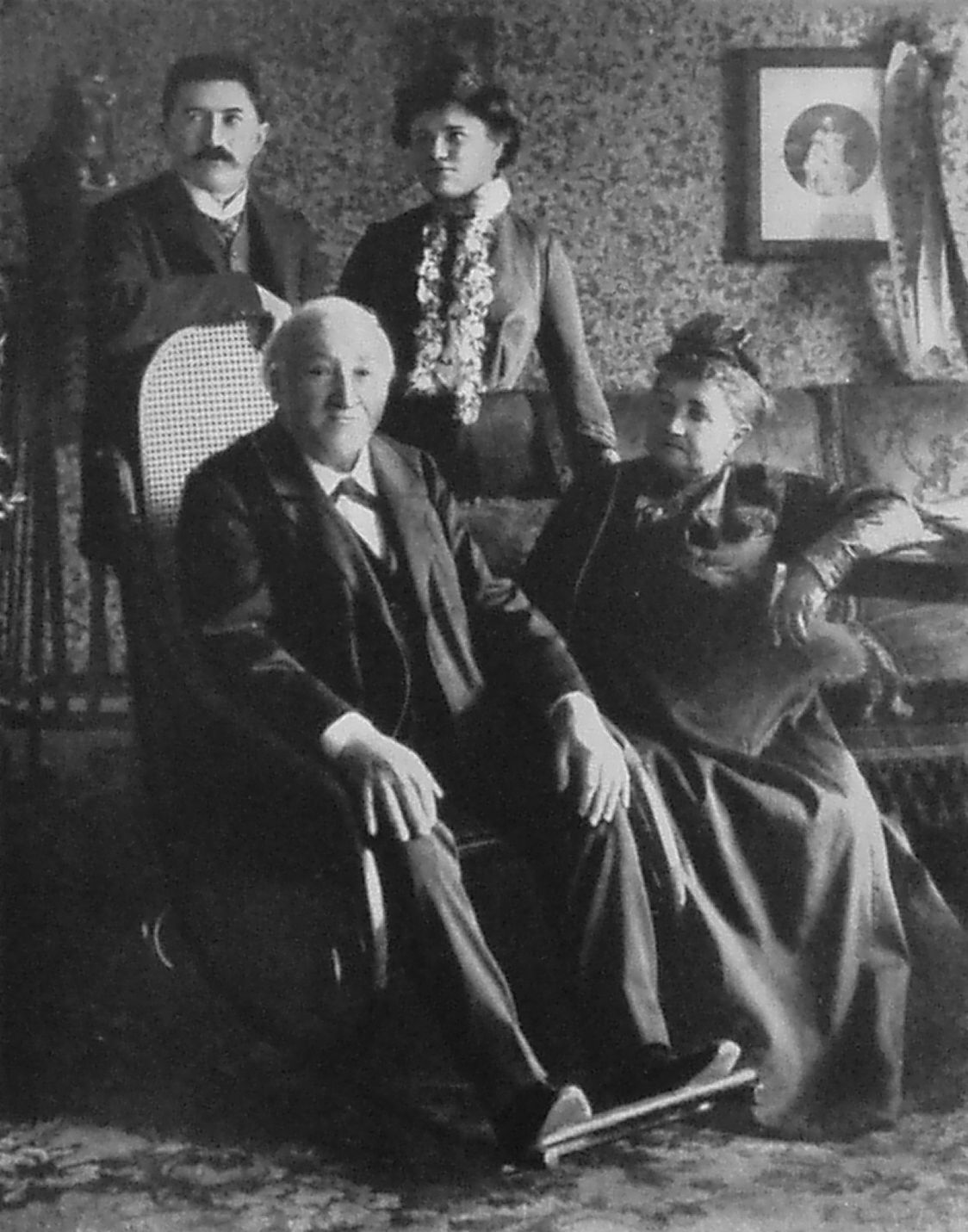 Josef Suk a manželkou Otilií a svými rodiči