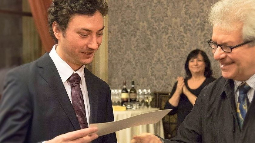 Skladatel Jan Ryant Dřízal a šefdirigent České filharmonie Jiří Bělohlávek