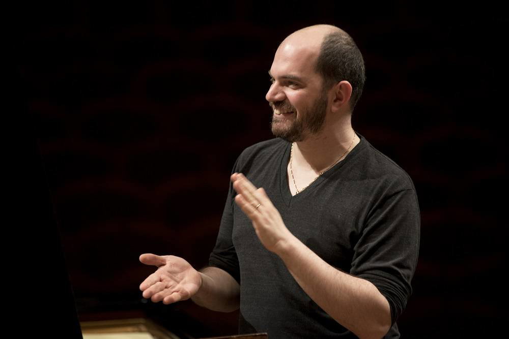 Kirill Gerstein na zkoušce před abonentními koncerty 17.–19. února 2016
