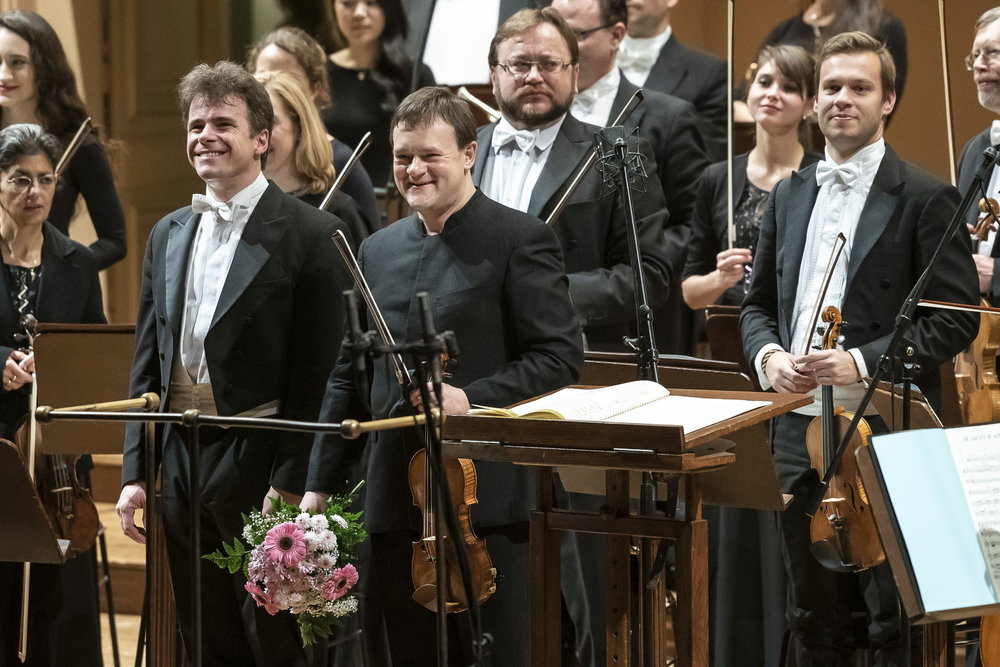Frank Peter Zimmermann na koncertě v Rudolfinu v prosinci 2018