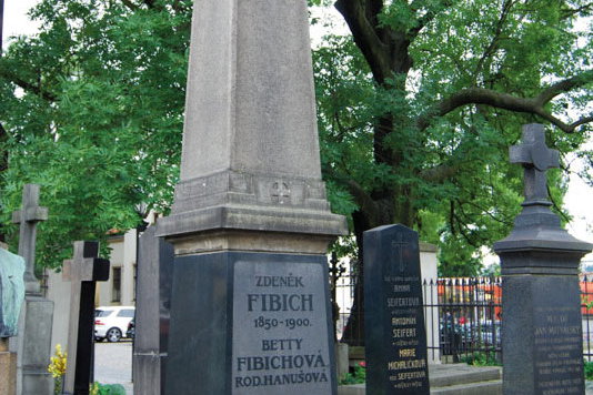 Hrob Zdeňka Fibicha na Vyšehradském hřbitově