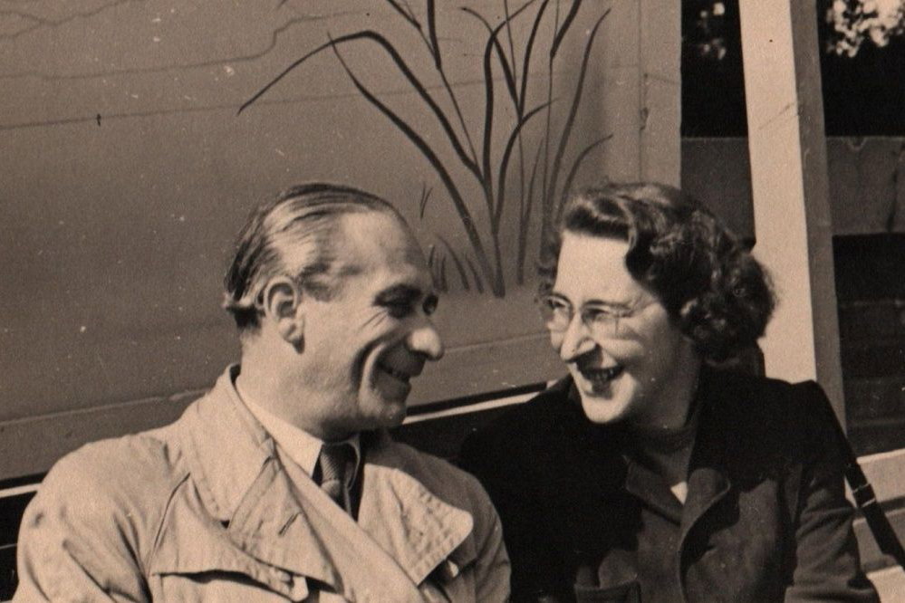 Karel Ančerl s druhou manželkou Hanou Hana Glücklichovou v roce 1952