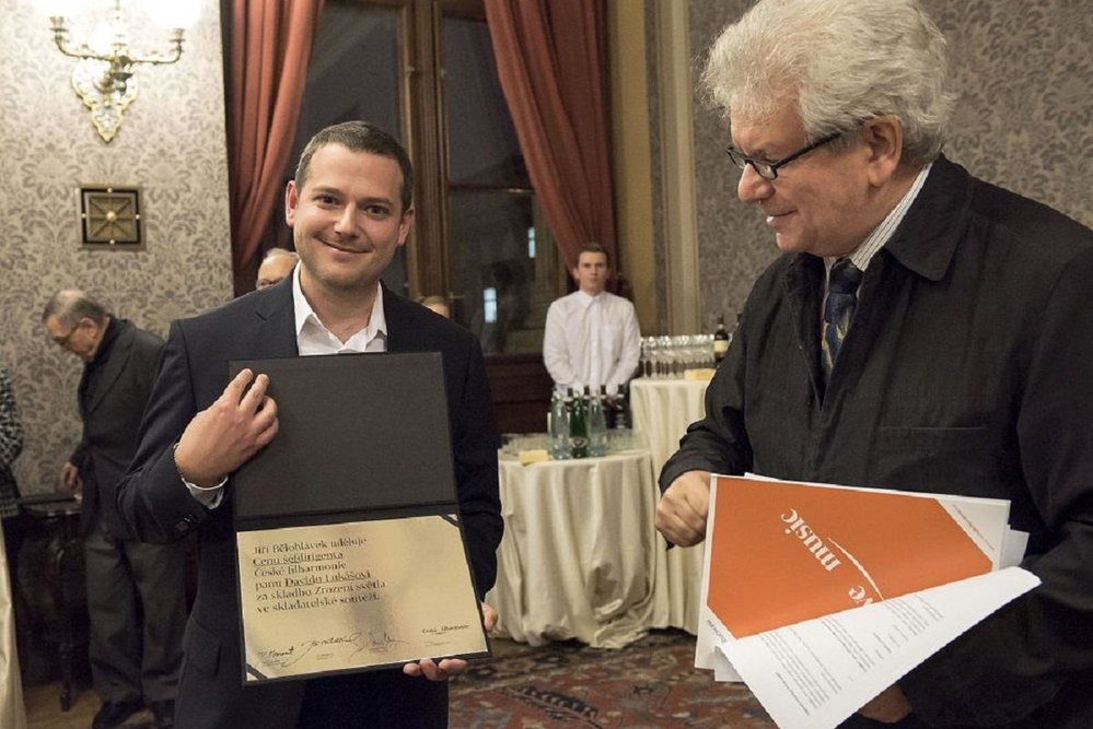 Jiří Bělohlávek s Davidem Lukášem