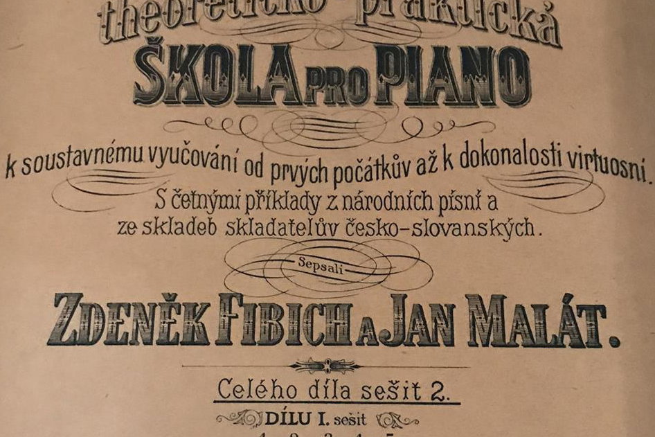 Škola pro piano, Zdeněk Fibich a Jan Malát