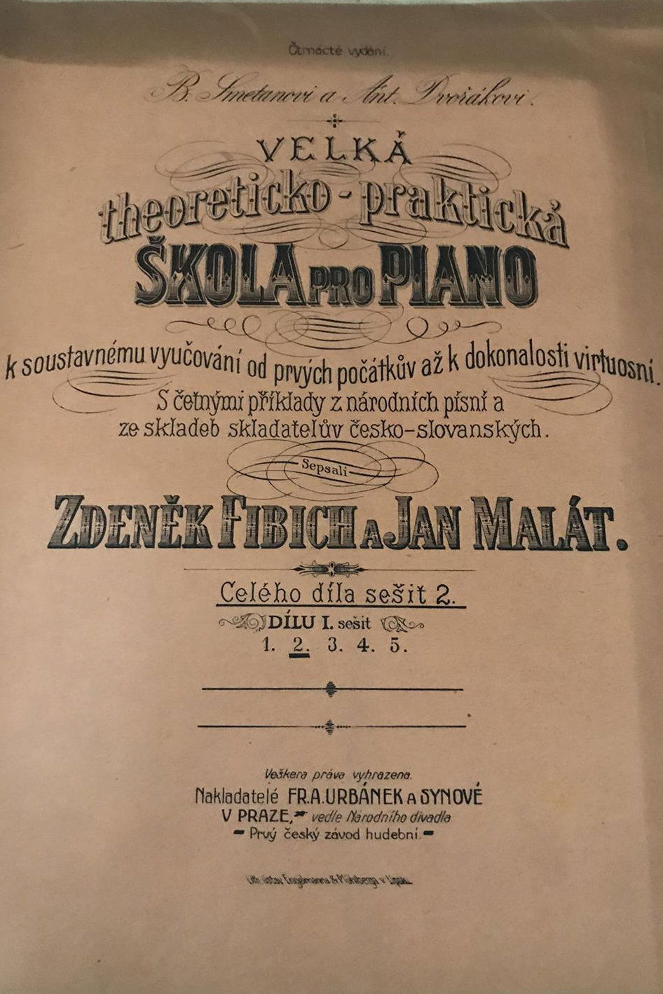 Škola pro piano Zdeněk Fibich a Jan Malát