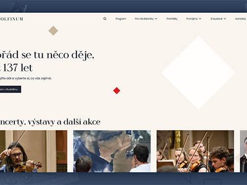 Ilustrační obrázek článku 'Rudolfinum má nový web'