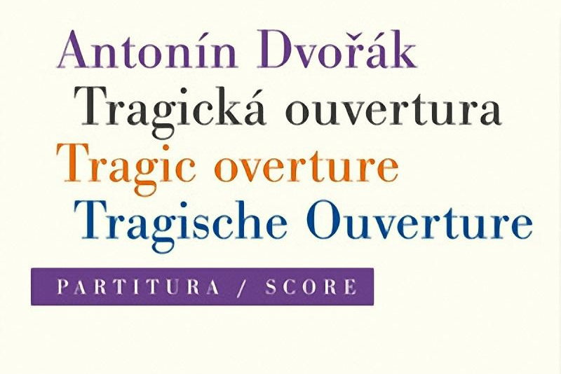 Obálka nového vydání Tragické ouvertury Antonína Dvořáka