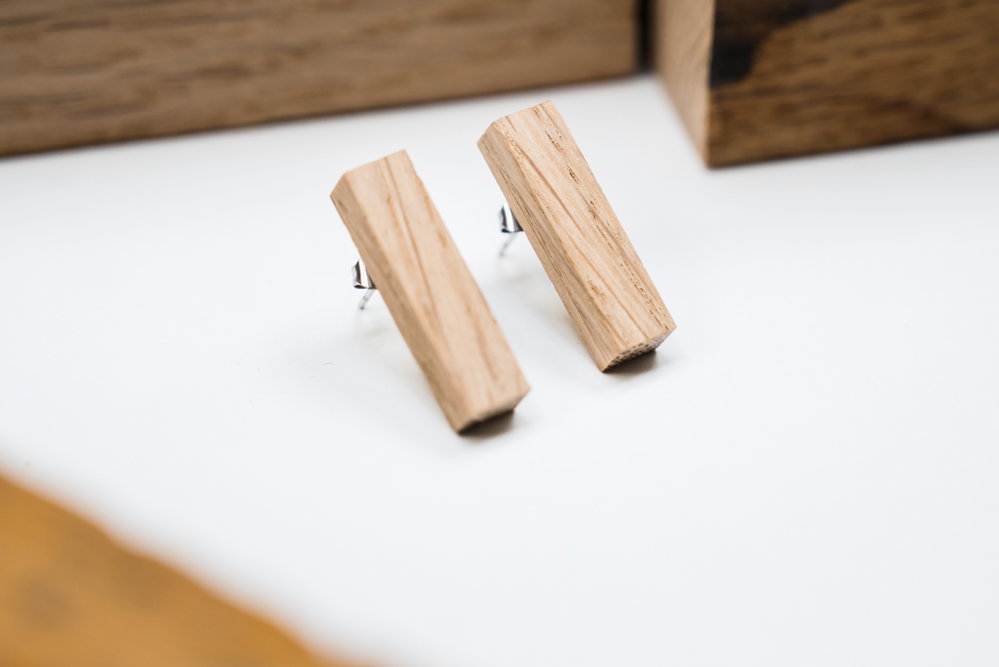 Wooden earrings