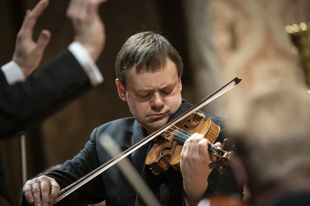 Frank Peter Zimmermann na koncertě v Rudolfinu v prosinci 2018