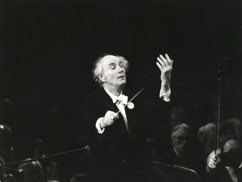 Rafael Kubelík, zakladatel Pražského jara a šéfdirigent České filharmonie v letech 1942–1948, v památném provedení Mé vlasti v roce 1990.