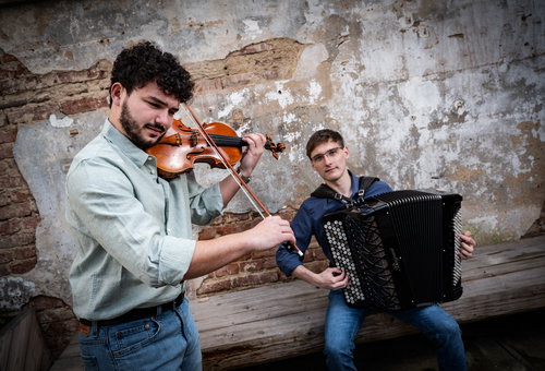 Photo illustrating a concert - event Café 1930 Matejča & Šulc