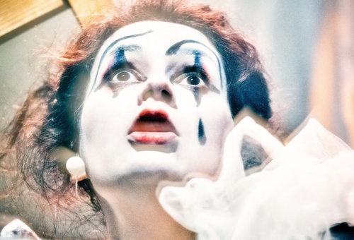 Photo illustrating a concert - event Pierrot lunaire Prague Spring