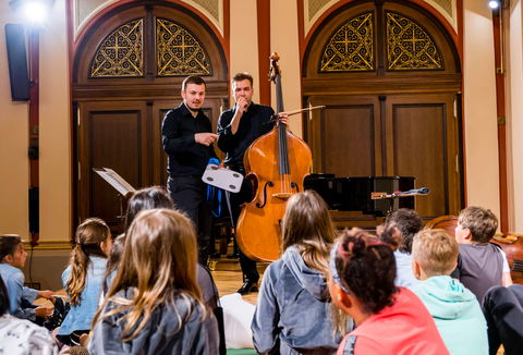 Fotografie ilustrujicí koncert - událost Dopoledne s filharmoniky Hudba v base!