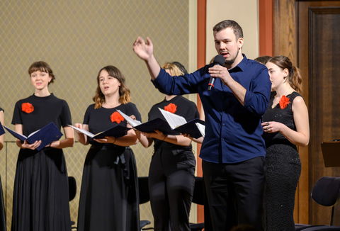 Photo illustrating a concert - event About the Moravian Duets