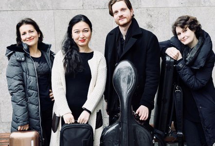 Photo illustrating a concert - event Elphier Quartett & Petr Popelka Czech Chamber Music Society