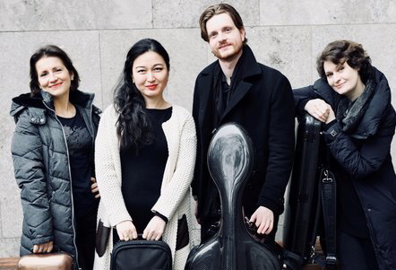 Photo illustrating a concert - event Elphier Quartett & Petr Popelka Czech Chamber Music Society