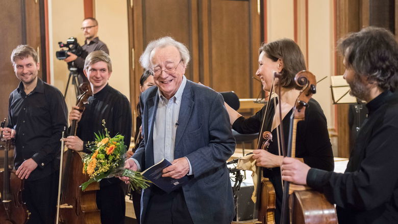 Photo illustrating the event Alfred Brendel • Masterclass – chamber ensembles