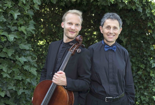 Photo illustrating a concert - event  Zoltan Despond, cello & Vesselin Stanev, piano